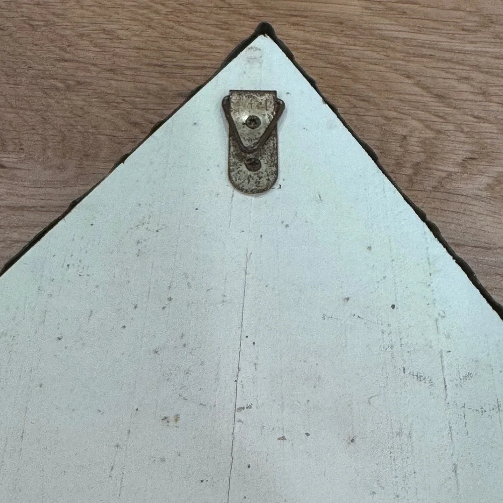 Rustic Birdhouse Wall Hook Distressed Wood Metal Farmhouse Decor White Green